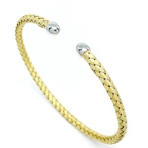 Daniel Waknine 18k  Gold Cuff Braided Bracelet